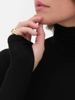 Hauts Et T-Shirts|Primark Haut à Manches Longues Et Col Roulé Rita Ora Noir