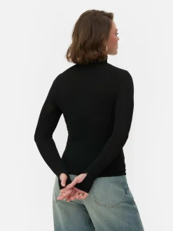 Hauts Et T-Shirts|Primark Haut à Manches Longues Et Col Roulé Rita Ora Noir