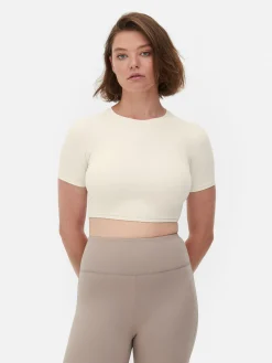 Vêtements De Sport|Primark Haut Court De Sport En Tissu Ultra-doux Rita Ora Ivoire