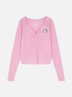 Hauts De Pyjama|Primark Haut De Pyjama En Pointelle Hello Kitty Rose