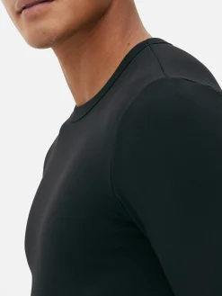 Vêtements De Sport|Hauts Et T-Shirts|Primark Haut Doublé En Molleton à Manches Longues Noir