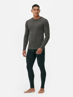 Sous-Vêtements|Vêtements De Sport|Primark Haut Doublé En Molleton à Manches Longues Gris