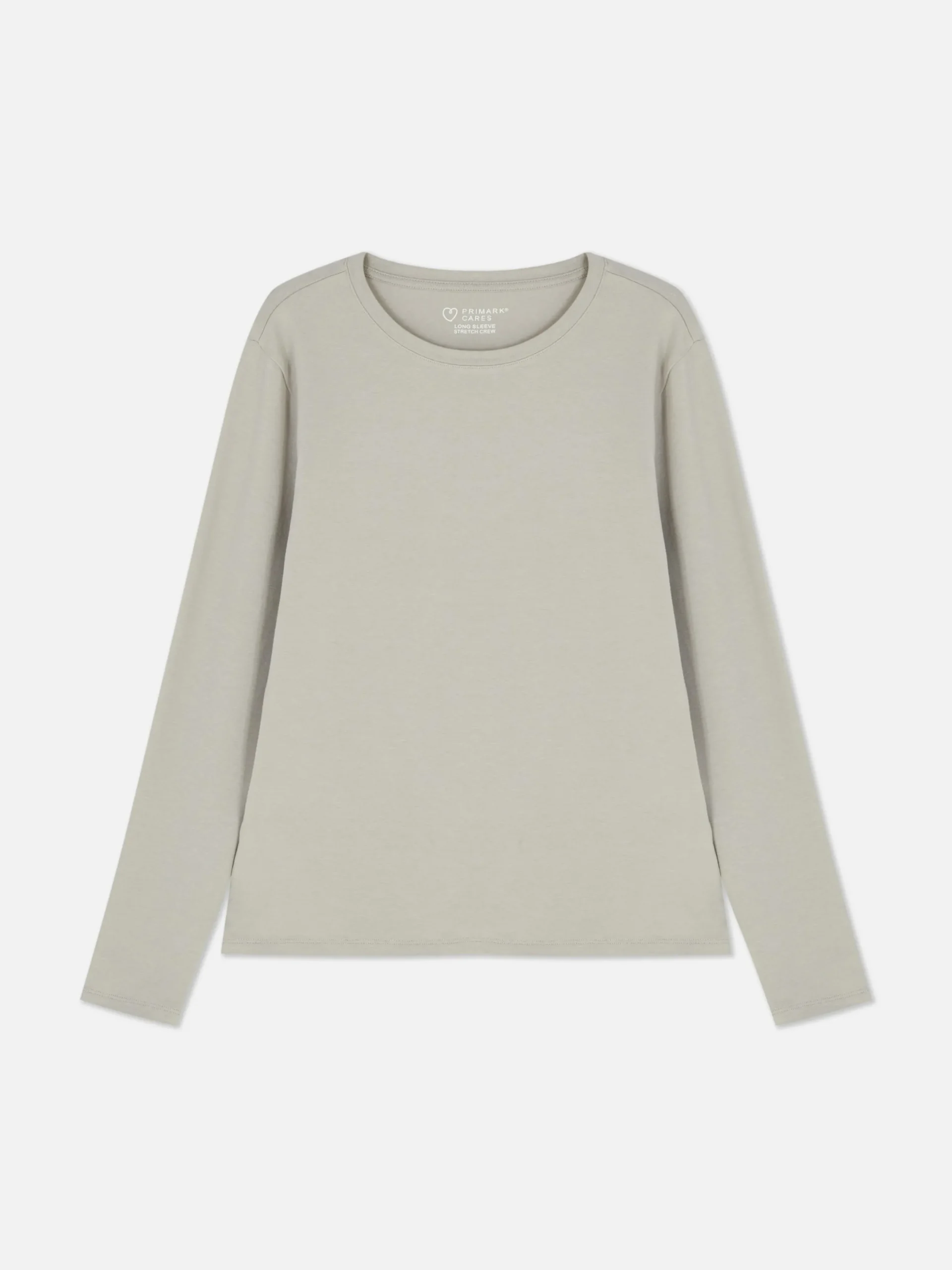 Hauts Et T-Shirts|Primark Haut En Jersey Stretch à Manches Longues Gris