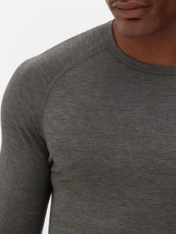 Vêtements De Sport|Hauts Et T-Shirts|Primark Haut Thermique Ultra-chaud à Manches Longues Anthracite