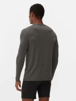 Vêtements De Sport|Hauts Et T-Shirts|Primark Haut Thermique Ultra-chaud à Manches Longues Anthracite