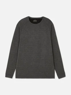 Vêtements De Sport|Hauts Et T-Shirts|Primark Haut Thermique Ultra-chaud à Manches Longues Anthracite