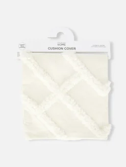 Coussins Et Housses De Coussins|Primark Housse De Coussin Touffetée Crème