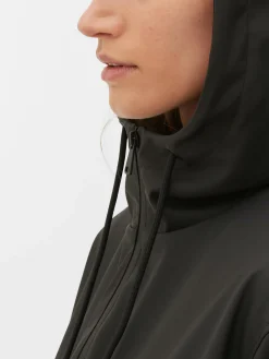 Manteaux Et Vestes|Primark Imperméable Caoutchouté à Capuche Noir