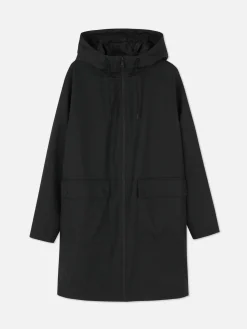 Manteaux Et Vestes|Primark Imperméable Caoutchouté à Capuche Noir