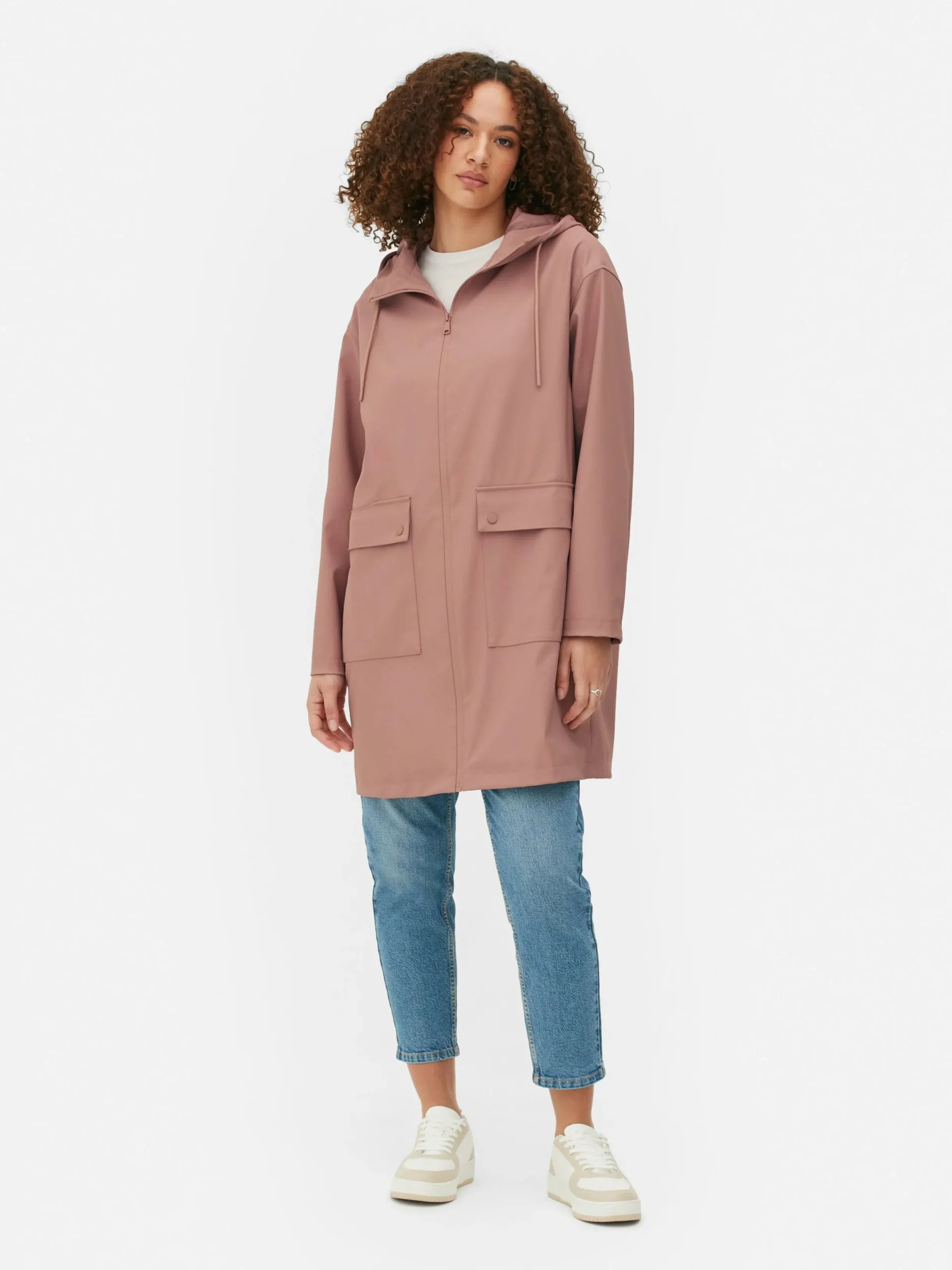 Manteaux Et Vestes|Primark Imperméable Caoutchouté à Capuche Rose