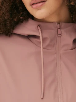 Manteaux Et Vestes|Primark Imperméable Caoutchouté à Capuche Rose