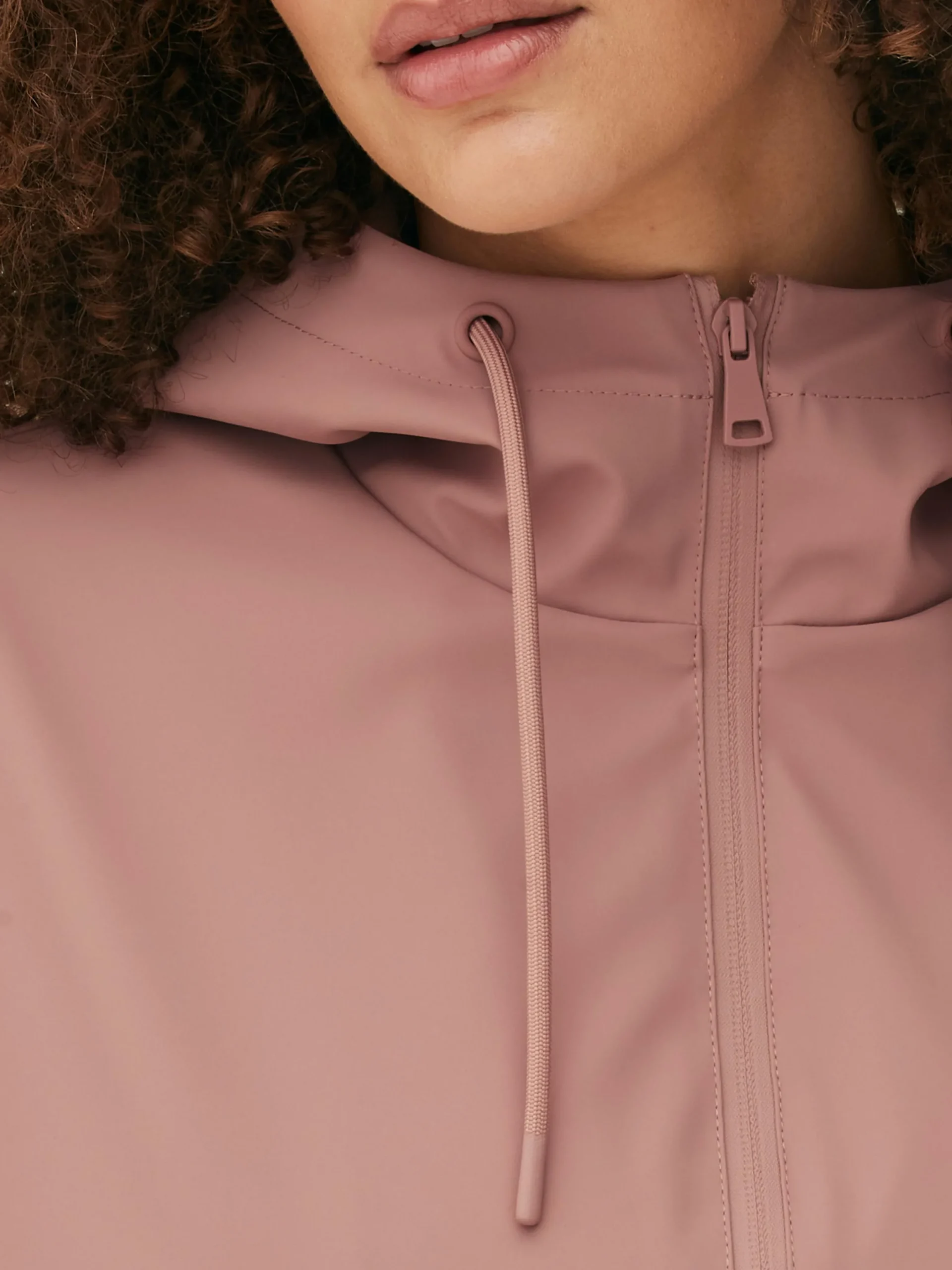 Manteaux Et Vestes|Primark Imperméable Caoutchouté à Capuche Rose