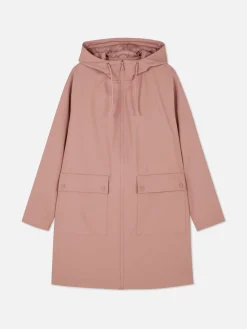Manteaux Et Vestes|Primark Imperméable Caoutchouté à Capuche Rose