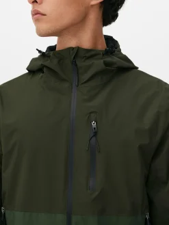 Manteaux Et Vestes|Primark Imperméable Color Block à Poches Multiples Vert