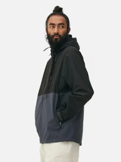 Manteaux Et Vestes|Primark Imperméable Color Block à Poches Multiples Bleu marine