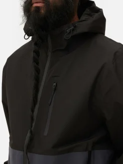 Manteaux Et Vestes|Primark Imperméable Color Block à Poches Multiples Bleu marine