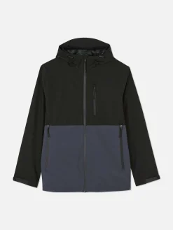Manteaux Et Vestes|Primark Imperméable Color Block à Poches Multiples Bleu marine