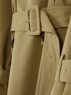 Manteaux Et Vestes|Primark Imperméable Croisé à Capuche Rita Ora Camel