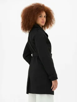 Manteaux Et Vestes|Primark Imperméable Croisé Classique Noir