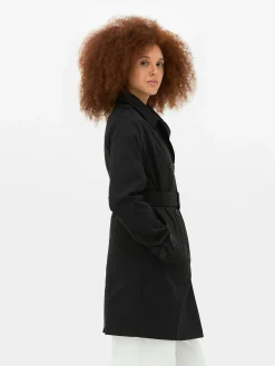 Manteaux Et Vestes|Primark Imperméable Croisé Classique Noir