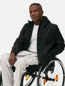 Manteaux Et Vestes|Primark Imperméable Zippé à Capuche Noir