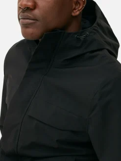 Manteaux Et Vestes|Primark Imperméable Zippé à Capuche Noir