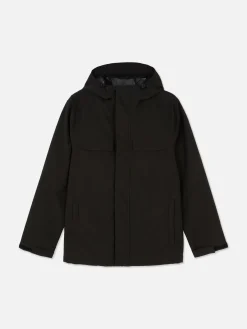 Manteaux Et Vestes|Primark Imperméable Zippé à Capuche Noir