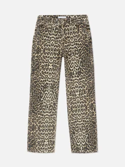 Jean|Primark Jean à Imprimé Léopard Marron