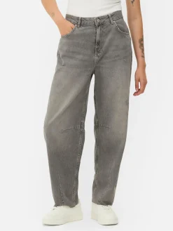 Jean|Primark Jean Barrel Gris