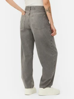 Jean|Primark Jean Barrel Gris