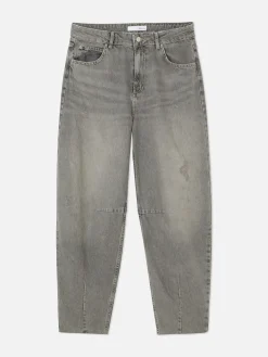 Jean|Primark Jean Barrel Gris