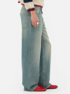 Jean|Primark Jean Dad Déchiré Rita Ora Bleu clair