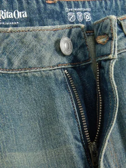 Jean|Primark Jean Dad Déchiré Rita Ora Bleu clair