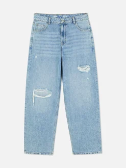 Jean|Primark Jean Dad Déchiré Rita Ora Bleu moyen