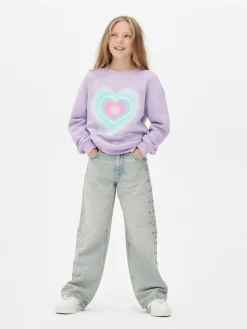 Jean|Primark Jean Denim à Effet Vieilli Et Clous Bleu clair