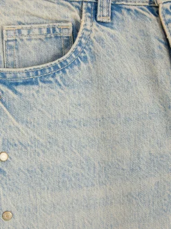 Jean|Primark Jean Denim à Effet Vieilli Et Clous Bleu clair