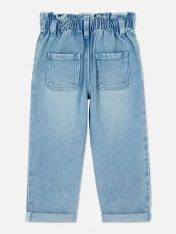 Pantalons Et Leggings|Primark Jean Denim Brodé De Cœurs Bleu moyen