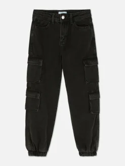 Jean|Primark Jean Denim Cargo Noir