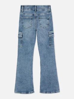 Jean|Primark Jean Denim Cargo évasé Bleu moyen