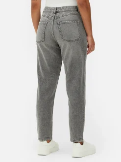 Denim|Jean|Primark Jean Denim Coupe Mom Gris