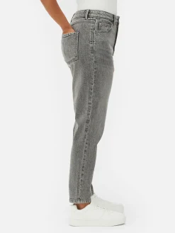 Denim|Jean|Primark Jean Denim Coupe Mom Gris