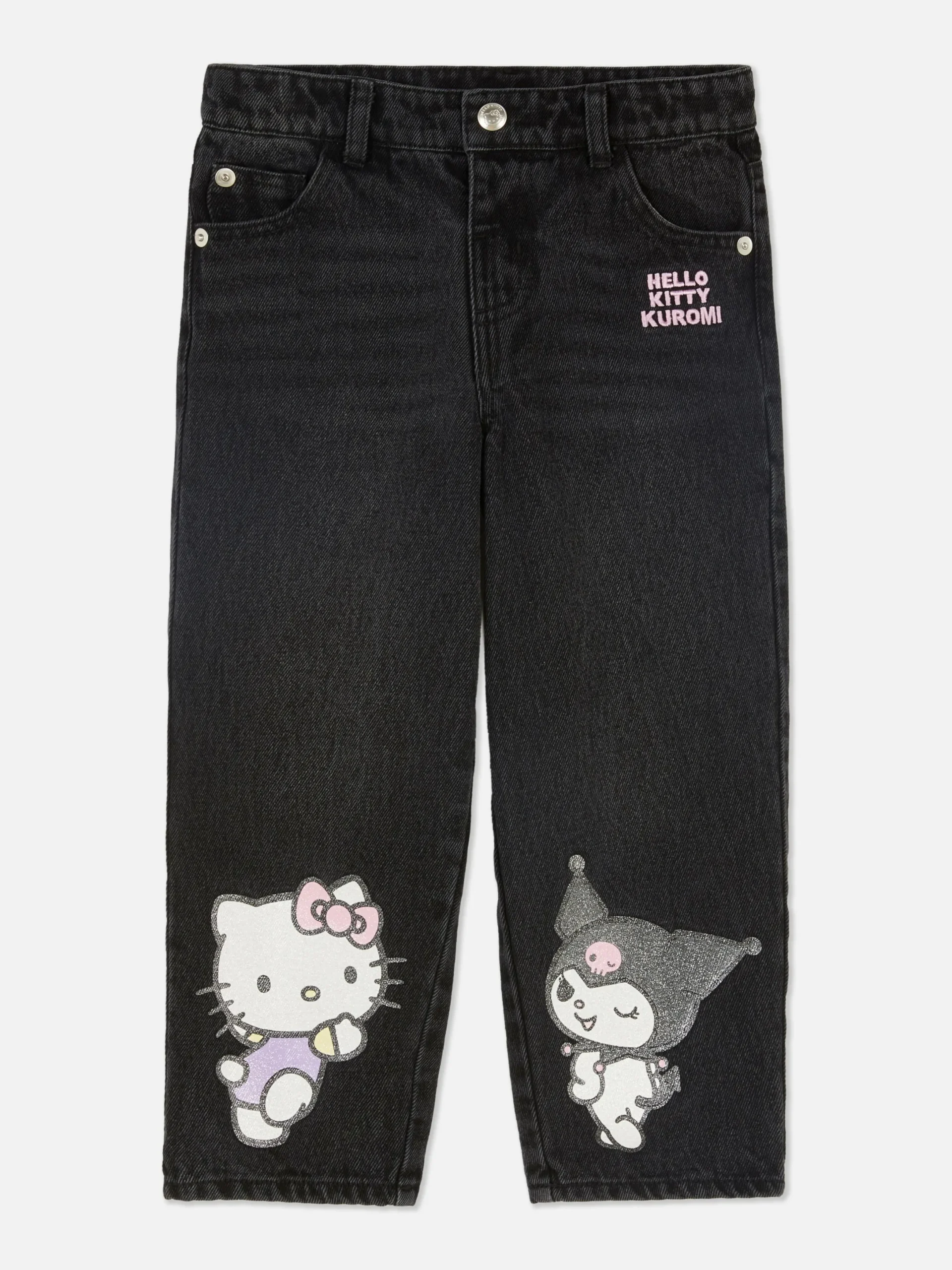 Jean|Primark Jean Denim Hello Kitty Et Ses Amis Anthracite