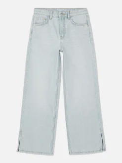 Jean|Primark Jean Denim Large Fendu Bleu clair