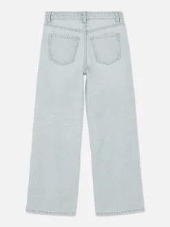 Jean|Primark Jean Denim Large Fendu Bleu clair