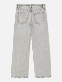 Jean|Primark Jean Denim Large Fendu Gris