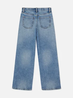 Jean|Primark Jean Denim Large Fendu Bleu moyen