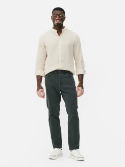 Jean|Primark Jean Droit Stretch Vert foncé