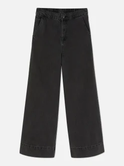 Denim|Jean|Primark Jean Large élastiqué Noir discret