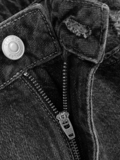 Jean|Denim|Primark Jean Mom En Denim Déchiré Noir