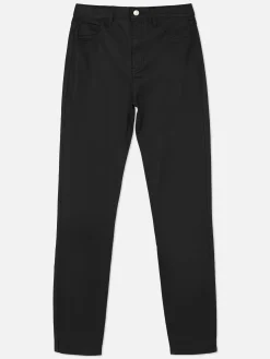 Jean|Primark Jean Skinny Enduit à Taille Haute Noir